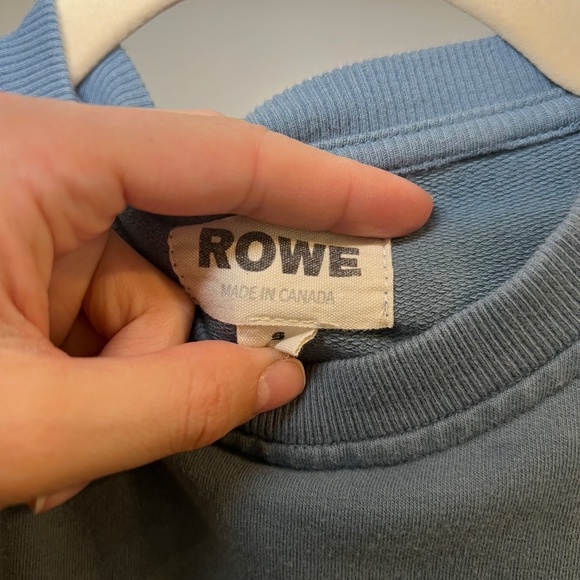 ROWE Cotton T-Shirt Dress Made in Canada Size S Grey/Blue Color - Picture 5 of 5